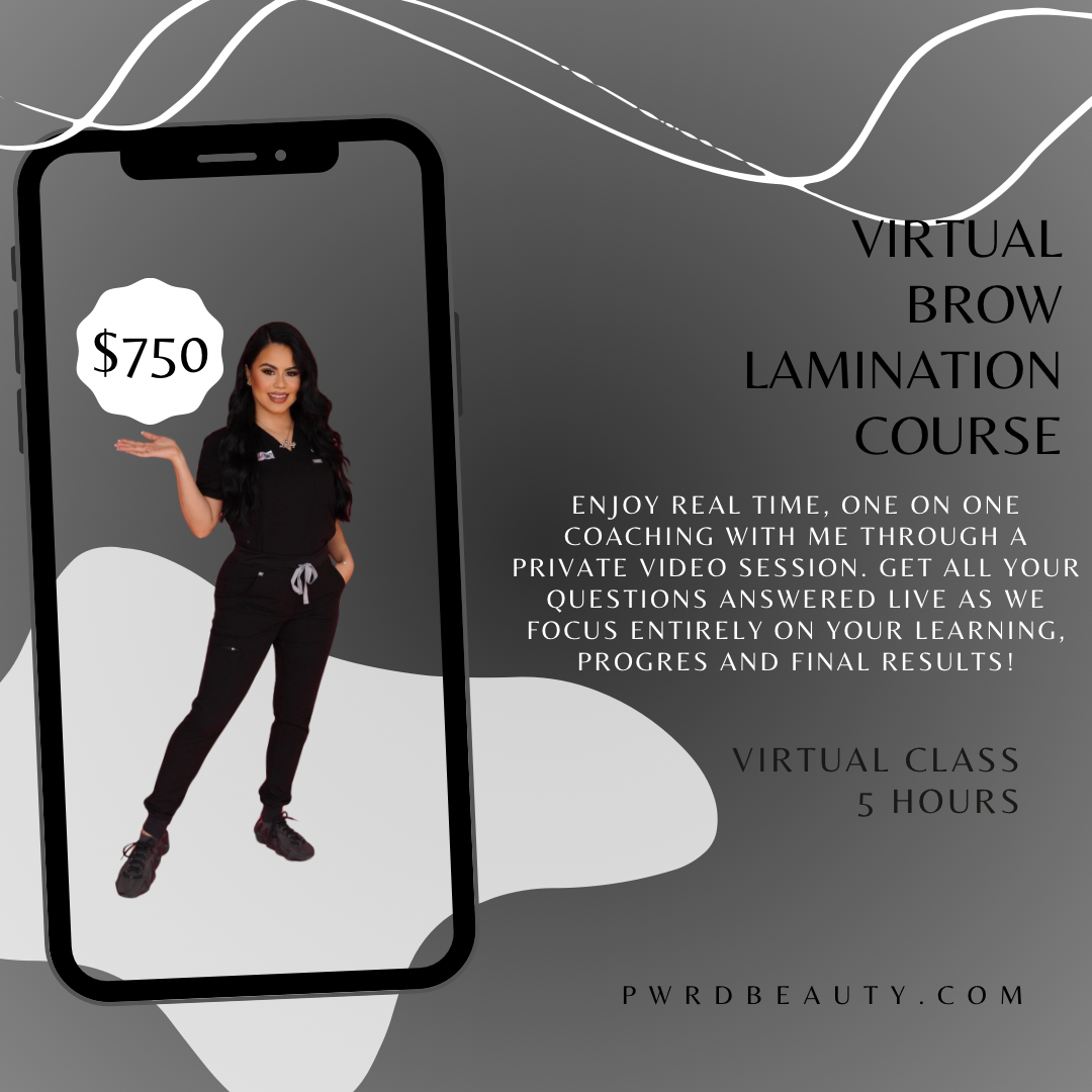 LIVE Virtual Brow Lamination 1:1 Course