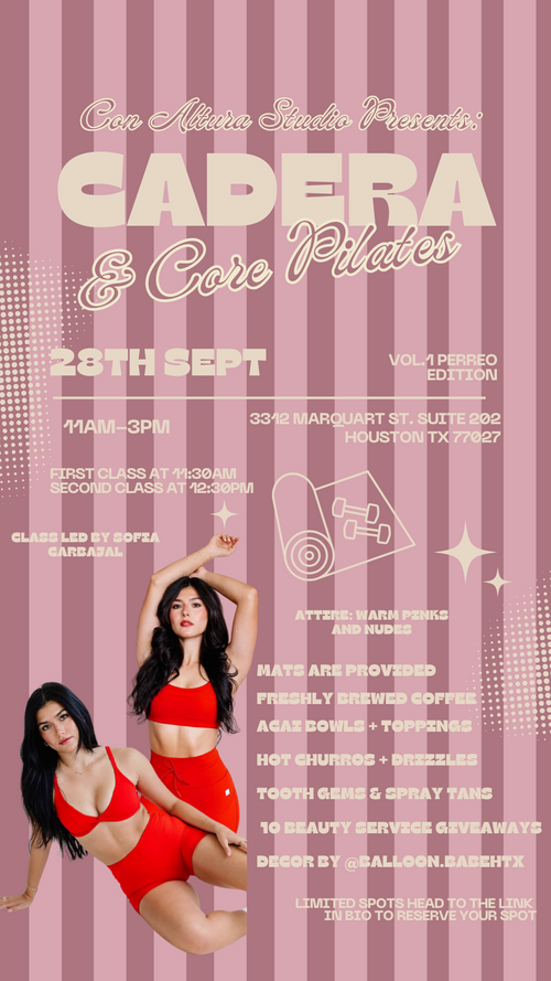 (11:30am) Sofia Carbajal Cadera y Core Pilates Vol.1 Perreo Edition