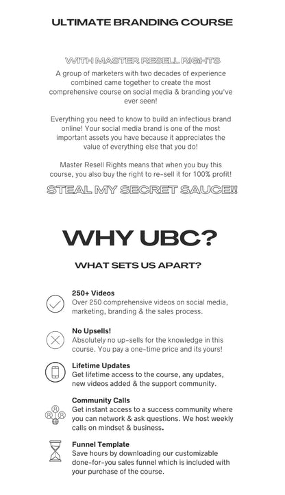 The Ultimate Branding Course | UBC